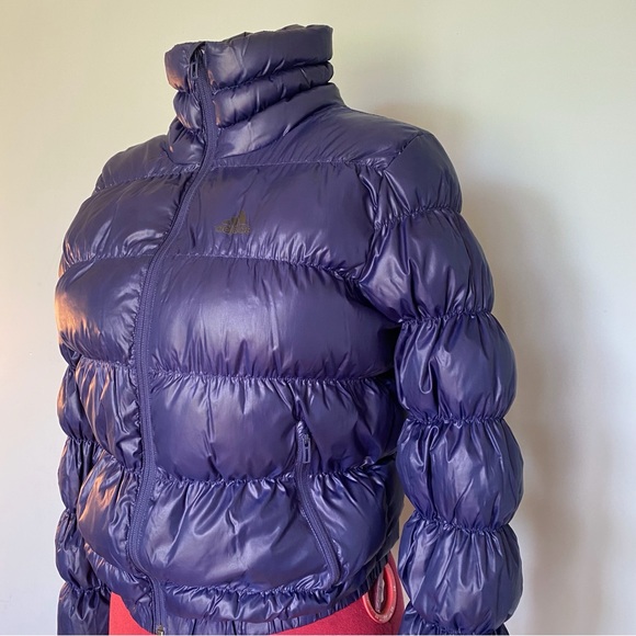 Adidas Puffer Coat in Dark Blue - Picture 3 of 13